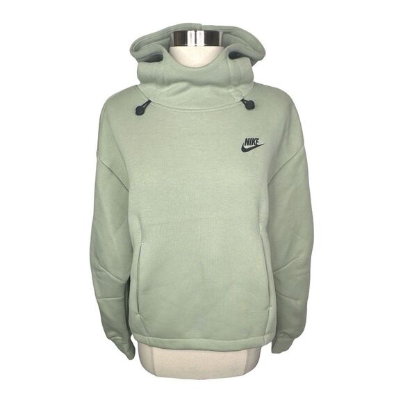 Nike Sportswear Tech Fleece Oversized Hoodie - Size Small - Jade Horizon / Black - Picture 2 of 8